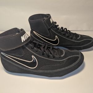 Nike Speed Sweep VII Men US 9.5 Black Suede Wrestl